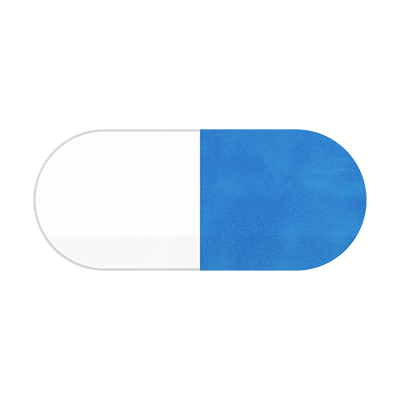 青いカプセル錠剤