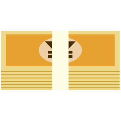 日本紙幣の束