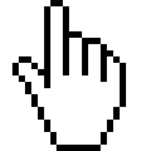 ドットで描いた手